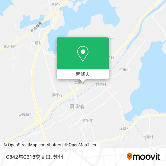 C842与G318交叉口地图