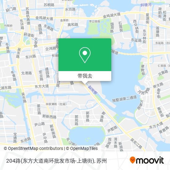 204路(东方大道南环批发市场-上塘街)地图