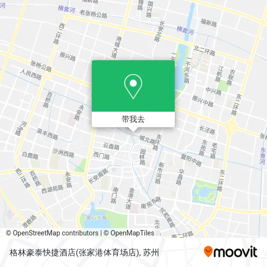 格林豪泰快捷酒店(张家港体育场店)地图