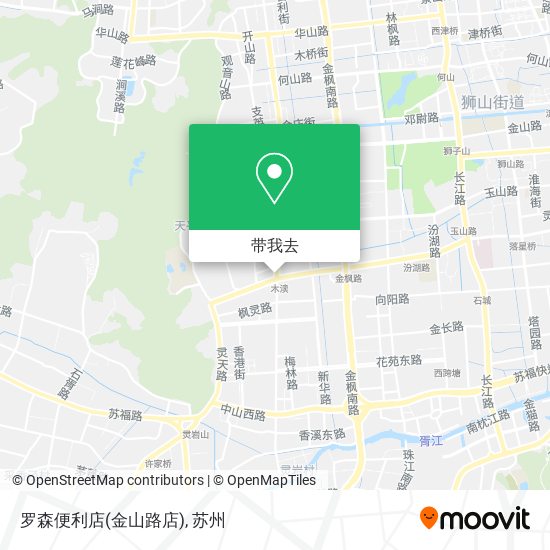 罗森便利店(金山路店)地图