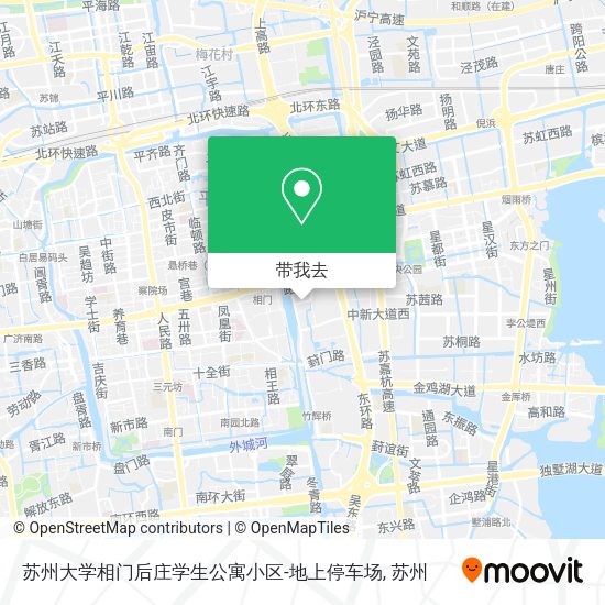 苏州大学相门后庄学生公寓小区-地上停车场地图