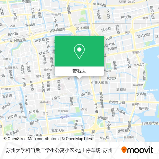 苏州大学相门后庄学生公寓小区-地上停车场地图