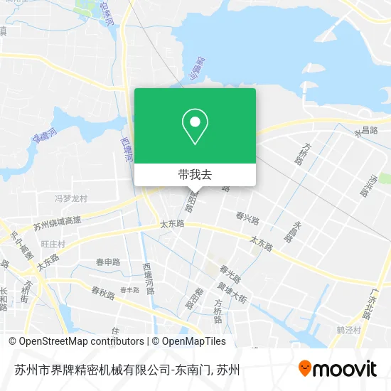苏州市界牌精密机械有限公司-东南门地图