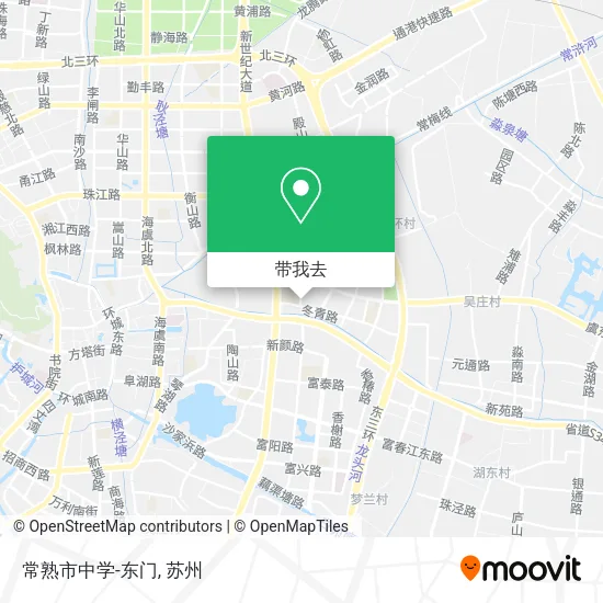 常熟市中学-东门地图