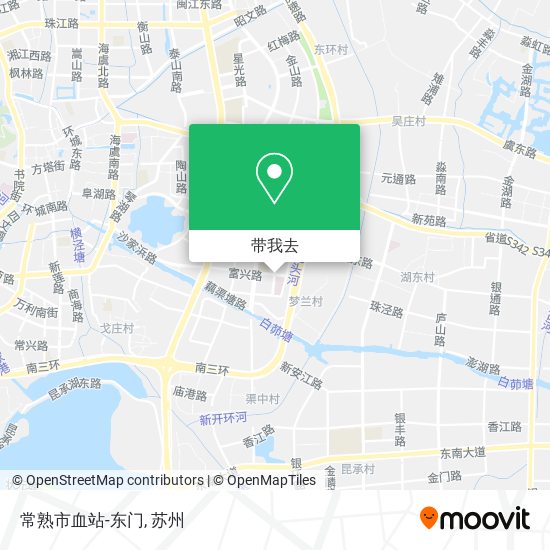 常熟市血站-东门地图