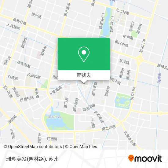 珊瑚美发(园林路)地图
