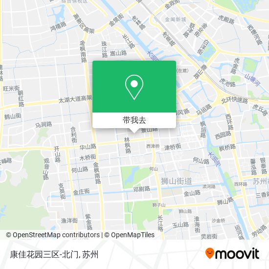 康佳花园三区-北门地图