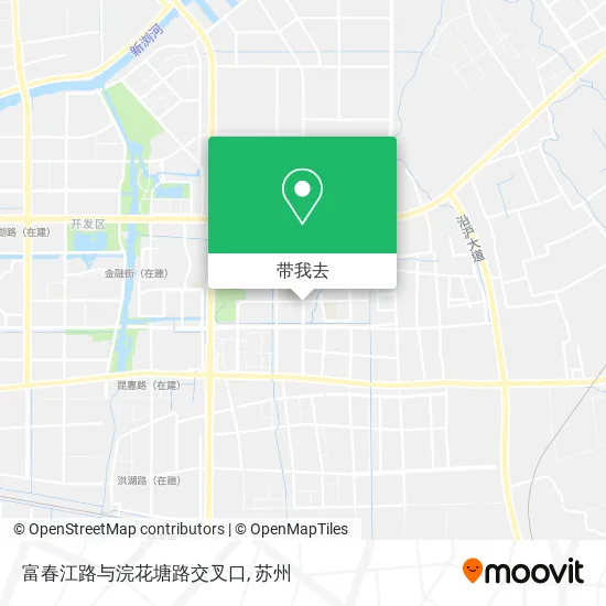 富春江路与浣花塘路交叉口地图