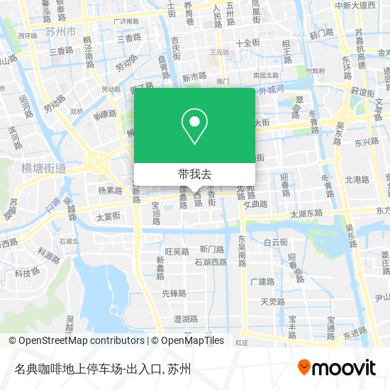 名典咖啡地上停车场-出入口地图