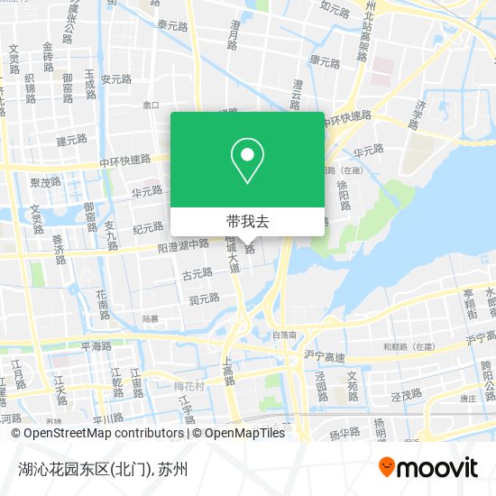 湖沁花园东区(北门)地图