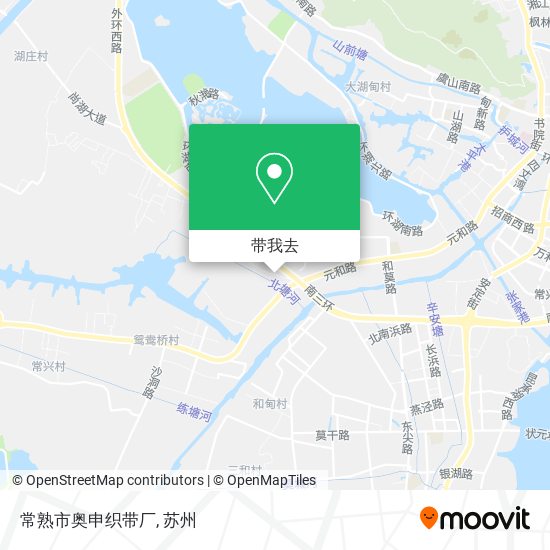 常熟市奥申织带厂地图