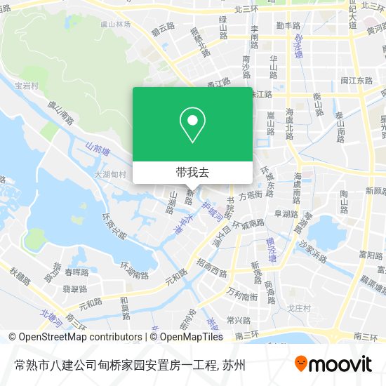 常熟市八建公司甸桥家园安置房一工程地图