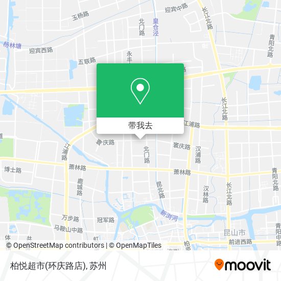 柏悦超市(环庆路店)地图