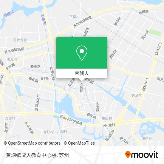 黄埭镇成人教育中心校地图