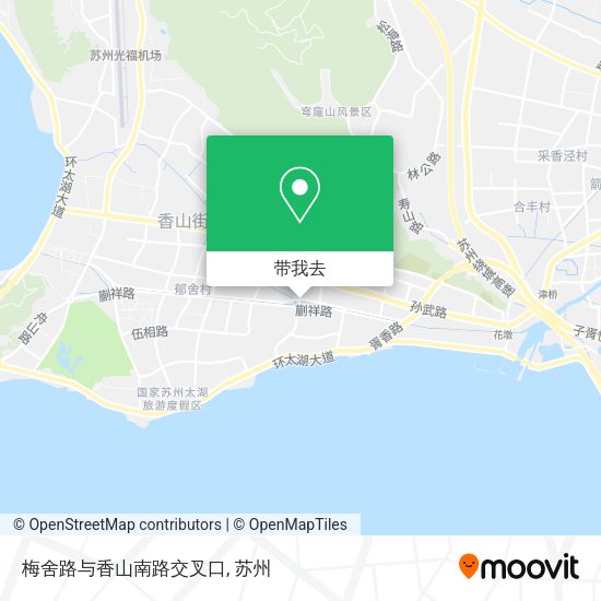 梅舍路与香山南路交叉口地图