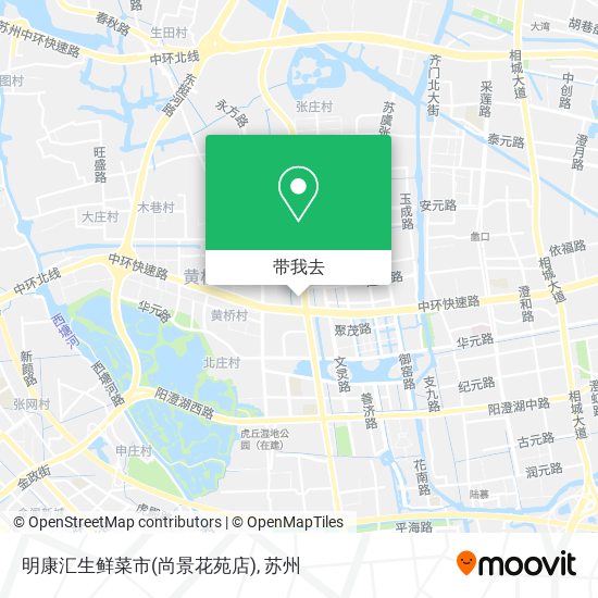 明康汇生鲜菜市(尚景花苑店)地图