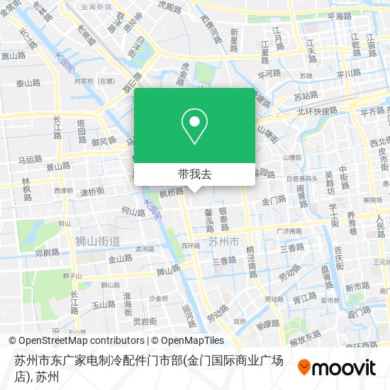 苏州市东广家电制冷配件门市部(金门国际商业广场店)地图