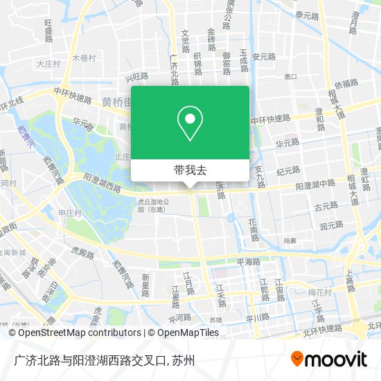 广济北路与阳澄湖西路交叉口地图