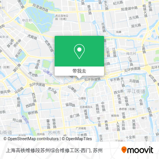 上海高铁维修段苏州综合维修工区-西门地图