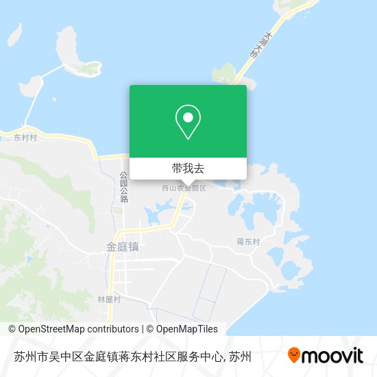 苏州市吴中区金庭镇蒋东村社区服务中心地图