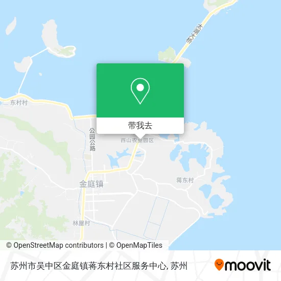 苏州市吴中区金庭镇蒋东村社区服务中心地图