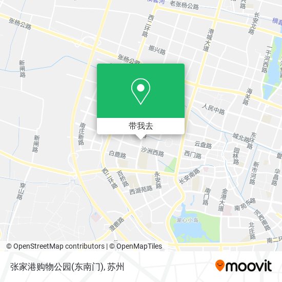 张家港购物公园(东南门)地图