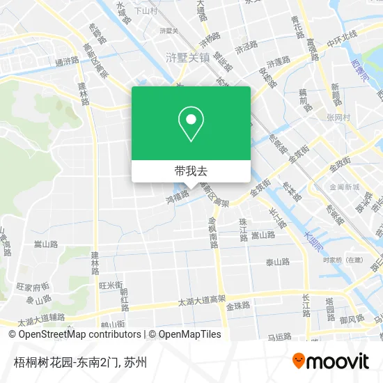 梧桐树花园-东南2门地图
