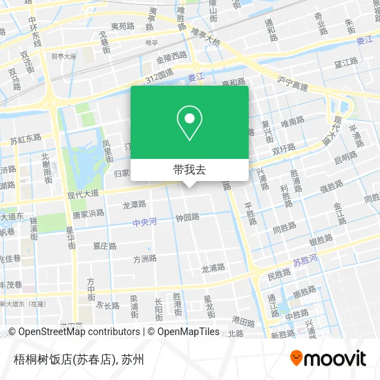 梧桐树饭店(苏春店)地图