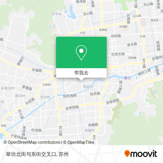 翠坊北街与东街交叉口地图