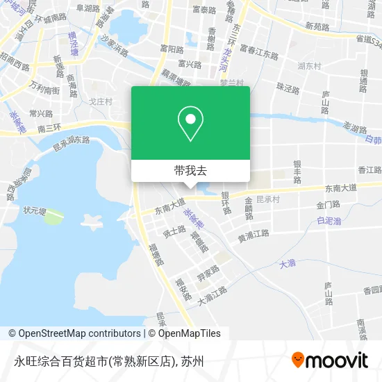 永旺综合百货超市(常熟新区店)地图