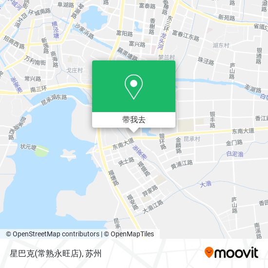 星巴克(常熟永旺店)地图