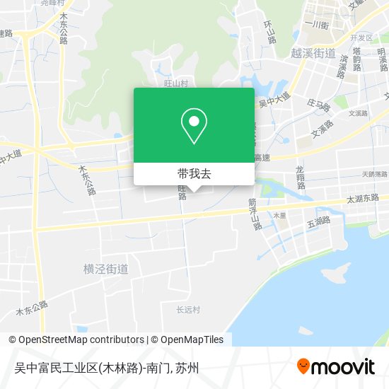 吴中富民工业区(木林路)-南门地图