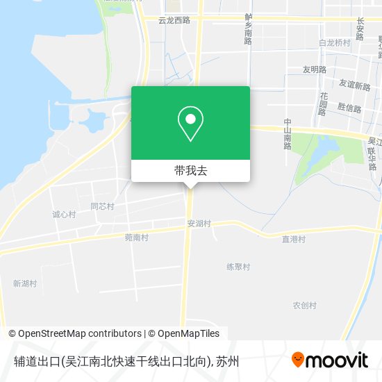 辅道出口(吴江南北快速干线出口北向)地图