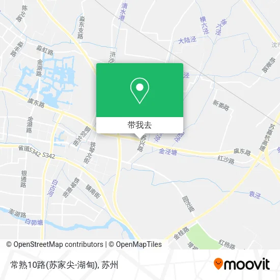 常熟10路(苏家尖-湖甸)地图