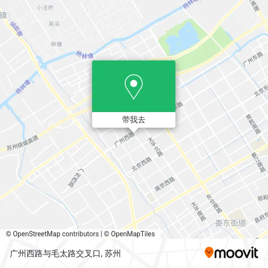 广州西路与毛太路交叉口地图
