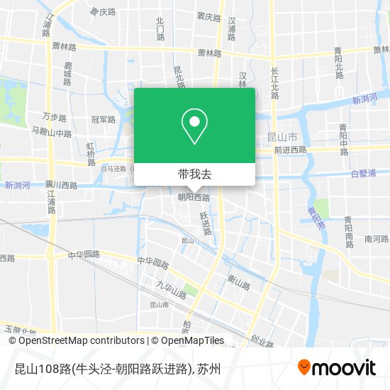 昆山108路(牛头泾-朝阳路跃进路)地图