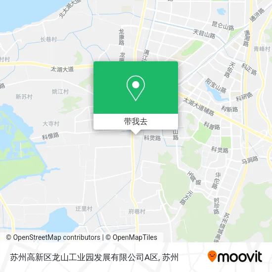 苏州高新区龙山工业园发展有限公司A区地图