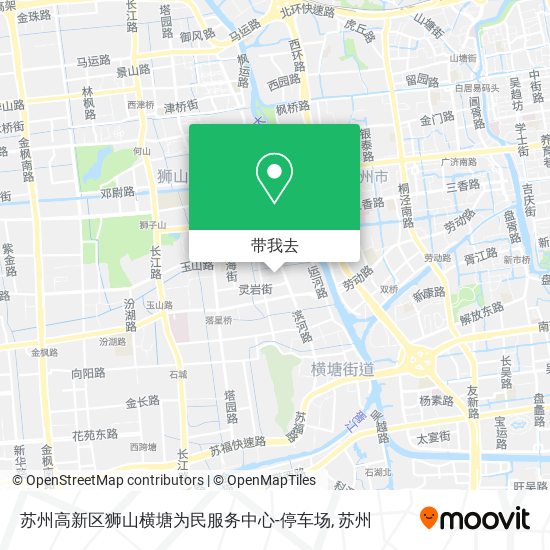 苏州高新区狮山横塘为民服务中心-停车场地图