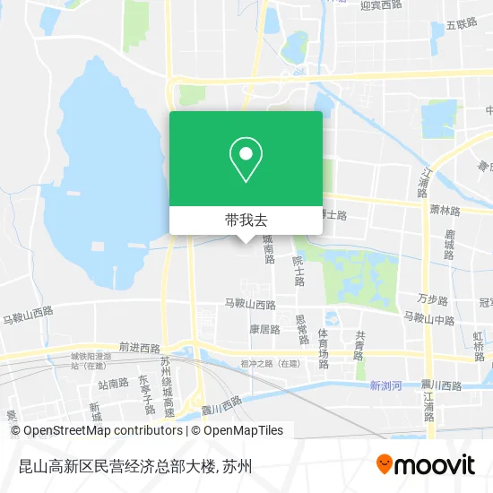 昆山高新区民营经济总部大楼地图