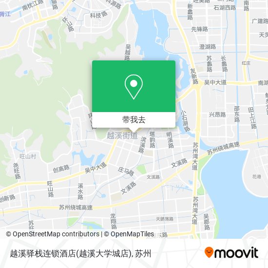 越溪驿栈连锁酒店(越溪大学城店)地图