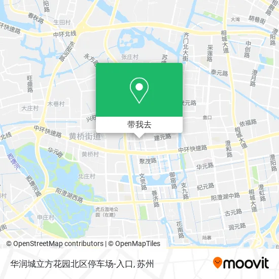 华润城立方花园北区停车场-入口地图