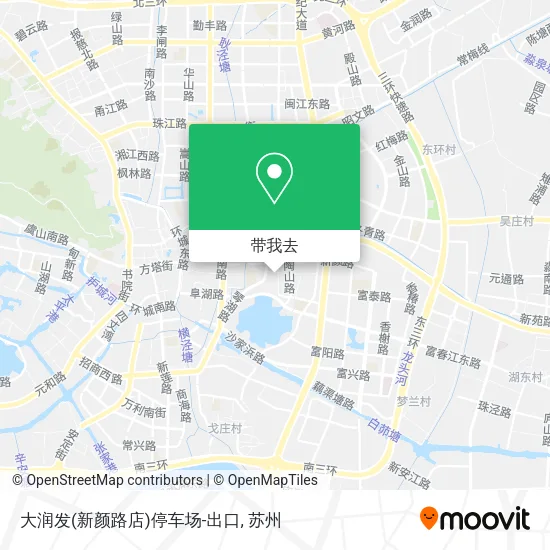 大润发(新颜路店)停车场-出口地图