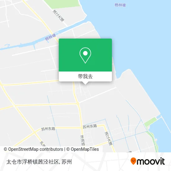太仓市浮桥镇茜泾社区地图