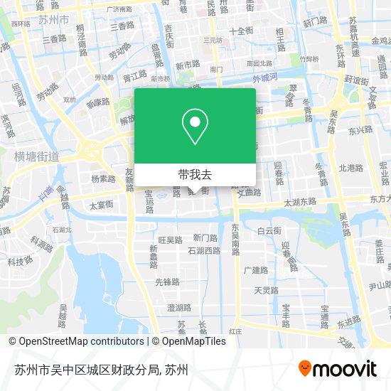 苏州市吴中区城区财政分局地图