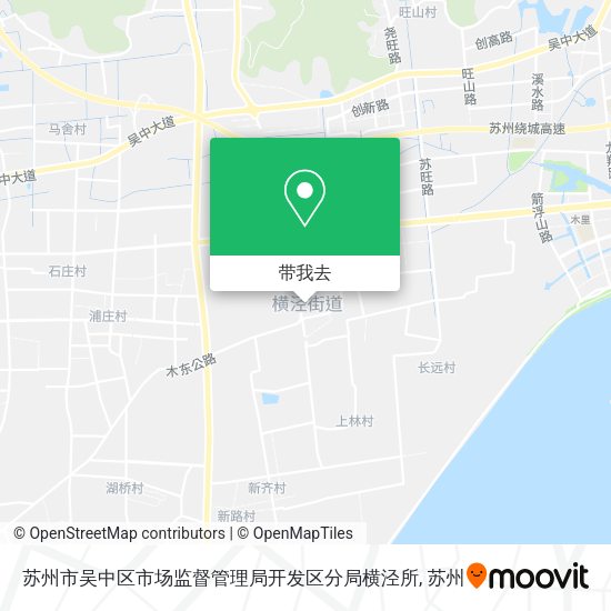 苏州市吴中区市场监督管理局开发区分局横泾所地图