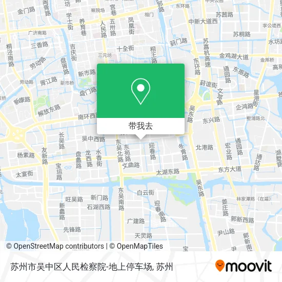 苏州市吴中区人民检察院-地上停车场地图
