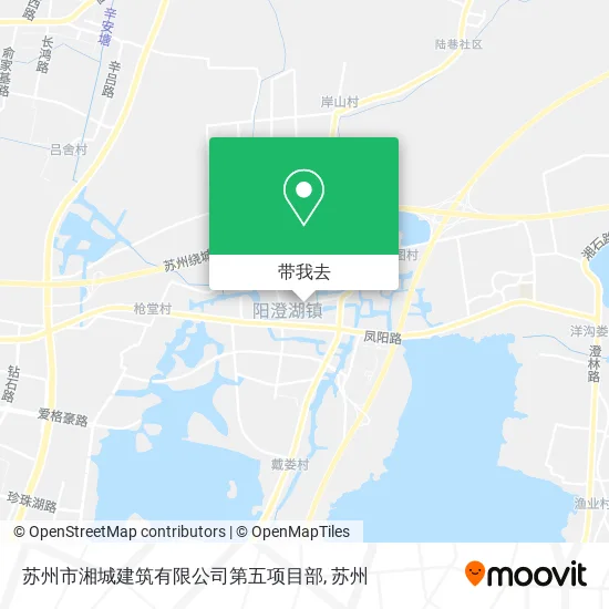 苏州市湘城建筑有限公司第五项目部地图