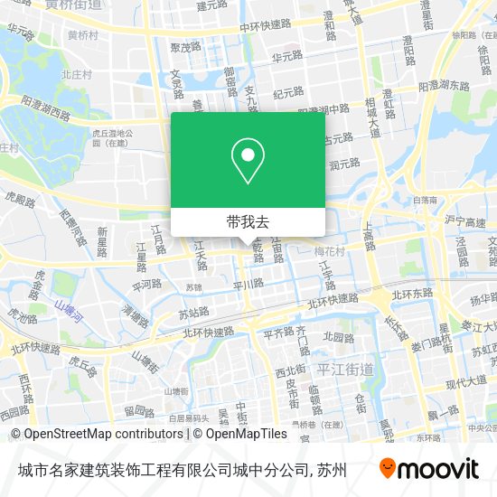 城市名家建筑装饰工程有限公司城中分公司地图