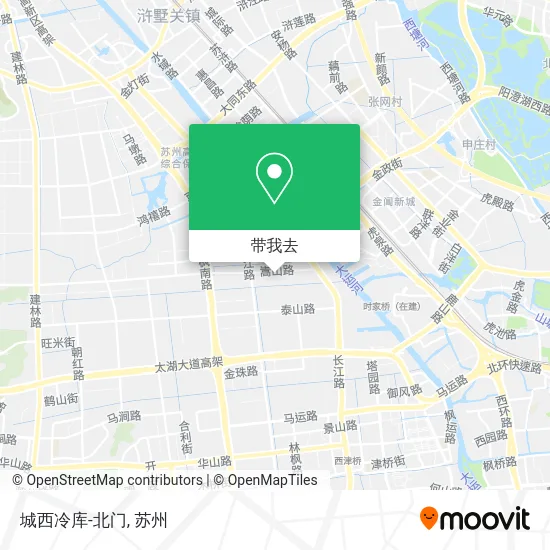 城西冷库-北门地图