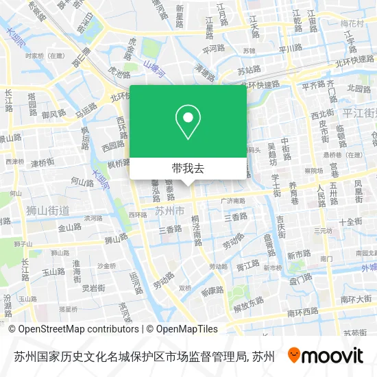 苏州国家历史文化名城保护区市场监督管理局地图